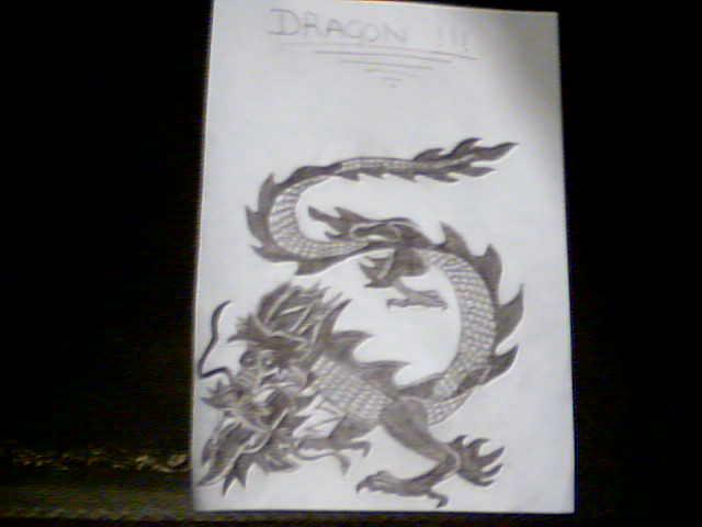 Drawing of 'Chinese Dragon' 